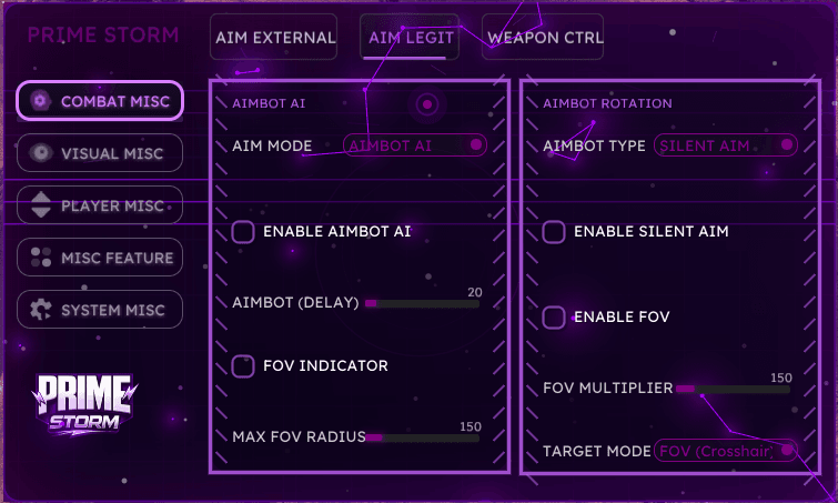 Prime Storm launcher and menu screenshot 2